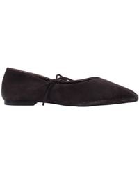 Alohas - Sway Suede Coffee Leather Ballet Flats Altezza Tacco 1 Cm Flat Shoes - Lyst
