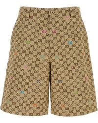 Gucci - Gg Fabric Bermuda Shorts - Lyst