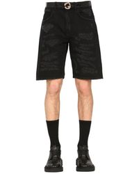 Givenchy - Distressed Denim Shorts - Lyst