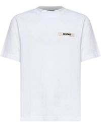 Jacquemus - T-Shirt With Gros Grain Logo - Lyst