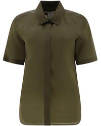 Max Mara - Buttoned Short-Sleeved Shirt - Lyst