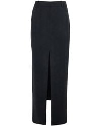 Tom Ford - Long Skirt With Concealed Side Zip Closure And Single Front Slit - Lyst