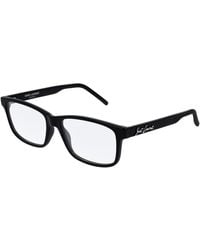 Saint Laurent - Eyeglasses Rectangle Full Rim, Ablack Frame And Clear Demo Lenses Lens Sl319001 - Lyst