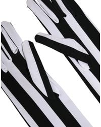 Dolce & Gabbana - Stripes Nylon Elbow Length Gloves Elastane - Lyst