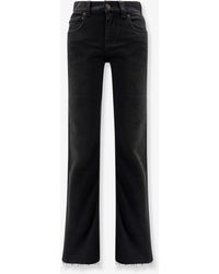 Balenciaga - Denim Trousers With Frayed Edges - Lyst