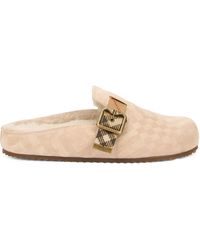 Burberry - Mules Urchin Suede Shearling Calfskin - Lyst