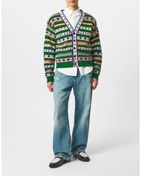KENZO - Fairisle Jacquard Cardigan Clothing Knitwear - Lyst