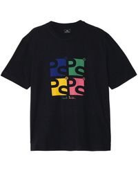 PS by Paul Smith - Reg Fit Ss T Shirt Square Ps - Lyst