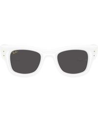 Ray-Ban - Rayban Rb4940 Wayfarer Puffer By Asap Rocky 671/87 Bianco Sunglasses - Lyst