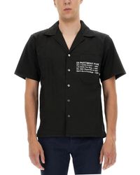 Department 5 - Hawaiian Shirt With Logo Print - Lyst