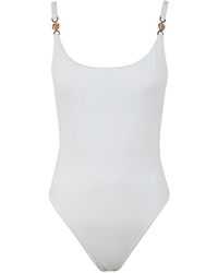 Versace - Swim One-piece Lycra Waist Recycled Greek Chain Clothing - Lyst