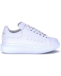 McQueen - White Calf Leather Bos Taurus Platform Sneakers - Lyst