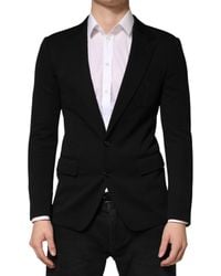 Dolce & Gabbana - Wool Single Breasted 2 Button Blazer Pa+Wv Clothing - Lyst