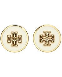 Tory Burch - Stud Earrings Double T - Lyst
