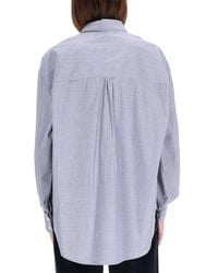 Aspesi - High Collar Shirt Cotton - Lyst