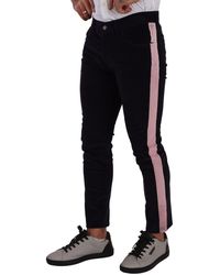 Dolce & Gabbana - Corduroy Cotton Stretch Skinny Jeans Elastane Clothing - Lyst