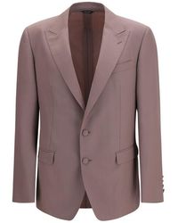 Dolce & Gabbana - Brown Wool Oves Aries Jacket - Lyst