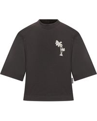 Palm Angels - Palms Cropped T-shirt - Lyst