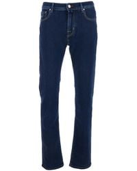 Jacob Cohen - Jeans Bard With Belt Loops And Logo Patch On The Back - Lyst