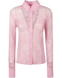 Blugirl Blumarine - Floral Lace Shirt - Lyst