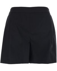 Le Plain - Cotton Blend Semi-Elasticated Waist Shorts For Nylon Elastane And Bermuda - Lyst