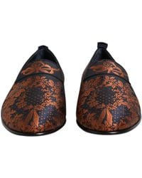Dolce & Gabbana - Jacquard Polyester Slip On Loafers Shoes Po Me Co Vi - Lyst