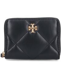 Tory Burch - Kira Diamond Leather Zipped Wallet - Lyst