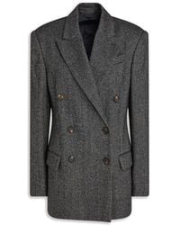 Brunello Cucinelli - Herringbone Wool Blazer - Lyst