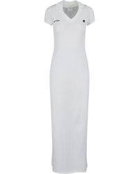 Courreges - Minimalist Dress With Classic Cut And Subtle Tailoring - Lyst