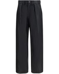 Kristina Ti - Straight-Leg Faux Leather Pants With Vintage Effect Polyester - Lyst