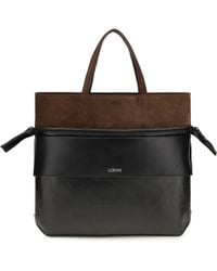 Loewe - Tote Bag Small Switch Calfskin-Espresso Calf Leather Shoulder - Lyst