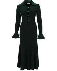 Self-Portrait - Midi Dress With Cut-Out Viscose - Lyst