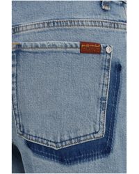 7 For All Mankind - Straight Jeans Calie Cotton - Lyst