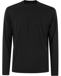 Fedeli - Long-Sleeved Cotton T-Shirt - Lyst