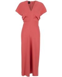 Le Plain - Dress With V Neck And Short Sleeves - Lyst