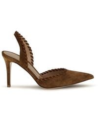 Gianvito Rossi - Calf Leather Bos Taurus High Heel Pumps - Lyst