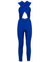 ANDAMANE The Hola Haltemeck Jumpsuit T100135a - Blue
