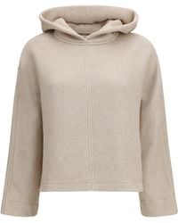 Max Mara Pure - Hooded Sweatshirt Cotton; Polyester Sweatshirts - Lyst
