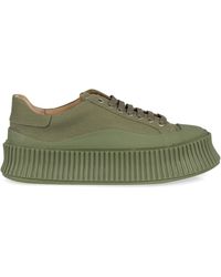 Jil Sander - Canvas Platform Sneakers Trainers - Lyst
