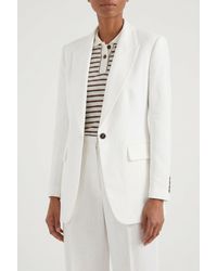 Brunello Cucinelli - Tailored Linen Blazer - Lyst