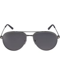 Cartier - Aviator Framed Sunglasses - Lyst
