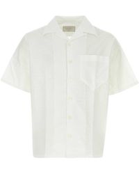 Prada - Embroidered Poplin Shirt - Lyst