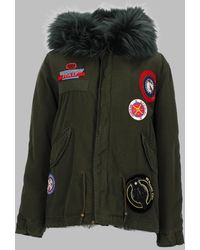 MR & MRS - Parka With Hood And Logo Patch - Lyst