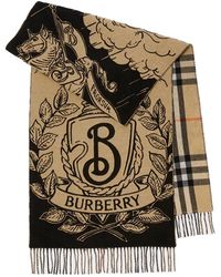 Burberry - Stormy Knight Reversible Scarf Sand Accessories - Lyst