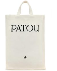 Patou - White Canvas Shopping Bag - Lyst