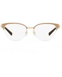 Versace - Eyeglasses Cat Eye Semi Rim, - Frame And Clear Demo Lenses Lens Ve1255B1339 Sunglasses - Lyst