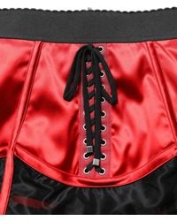 Dolce & Gabbana - Satin Corset Style High Waist Mini Skirt And - Lyst