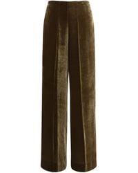 P.A.R.O.S.H. - Velvet Pants Viscose; Silk - Lyst