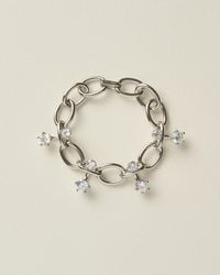 Panconesi - Bracelet Diamanti Chain En Laiton Argenté Jewelry - Lyst
