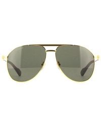 Gucci - Sunglasses Aviator Full Rim, Frame And Lens Gg1220S001 - Lyst
